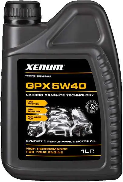 Моторное масло с графитом Xenum GPX 5W40 1л (1136001)