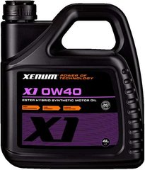 Моторне масло з естерами Xenum X1 0W40 1 л (1655001)